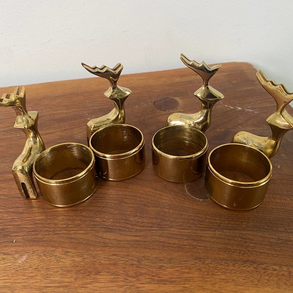 Christmas Reindeer Napkin Ring and Name Card Holder - Picture 4 of 7